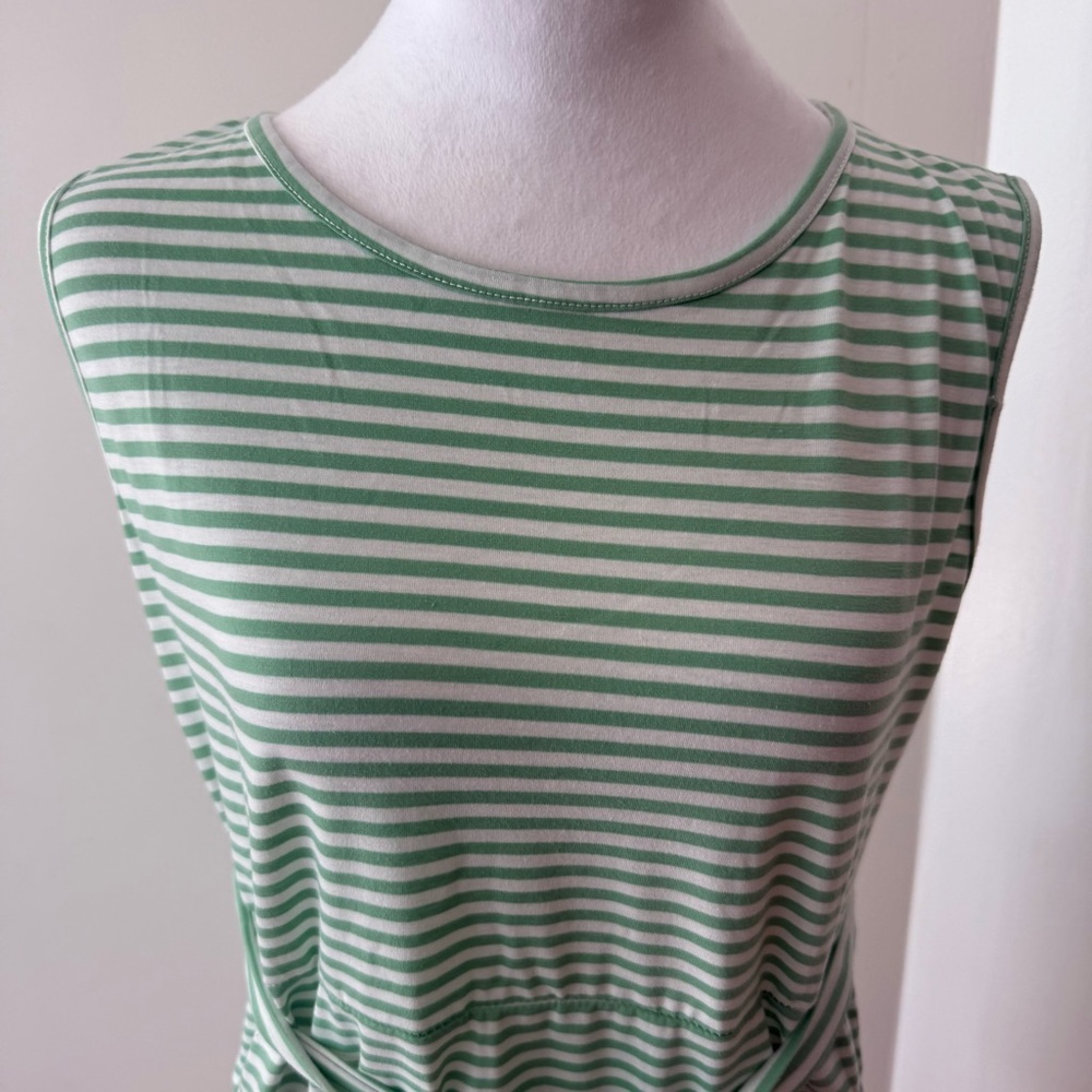 Green Ribbed Sheath Mini Dress - Picture 4 of 10
